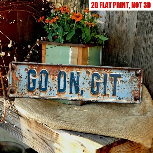 Vintage git wall decor - go, on,